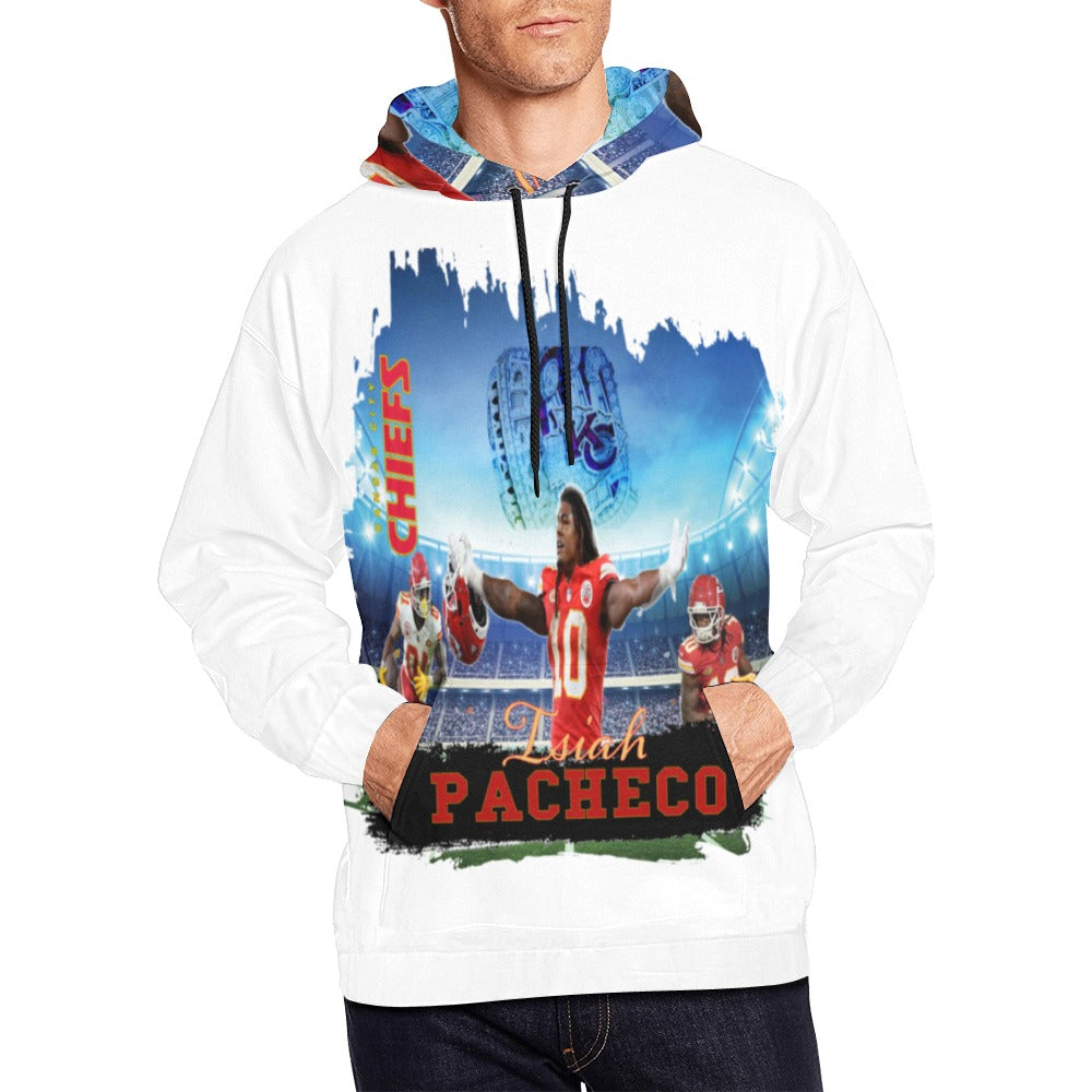 Pacheco All Over Print Hoodie front and back