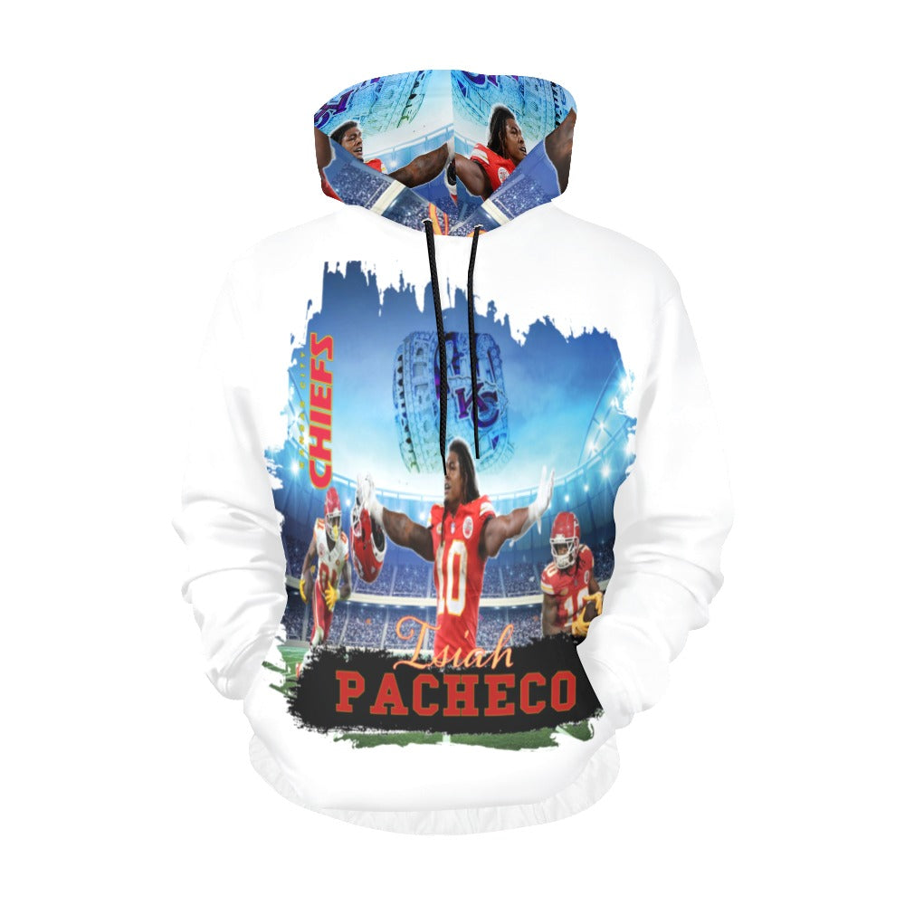 Pacheco All Over Print Hoodie front and back